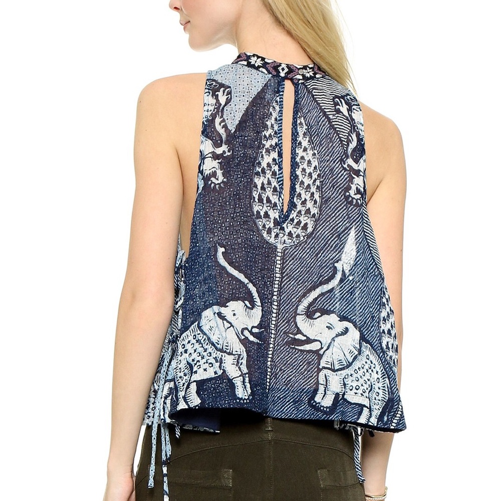 Free People ๐ Indigo Elephant Tank - Picture 7 of 8
